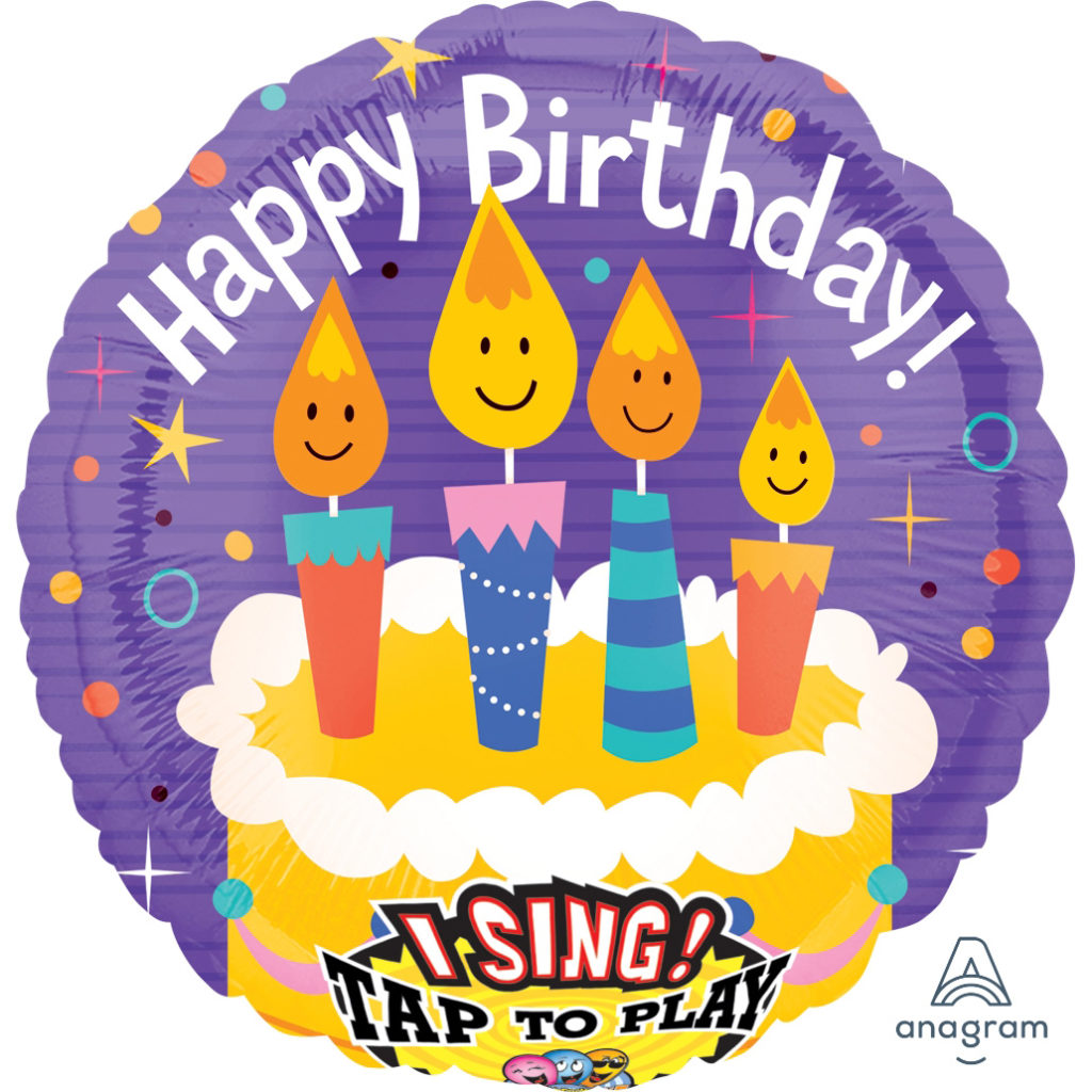 Birthday Candles Singing Balloon Soda Pop Balloons