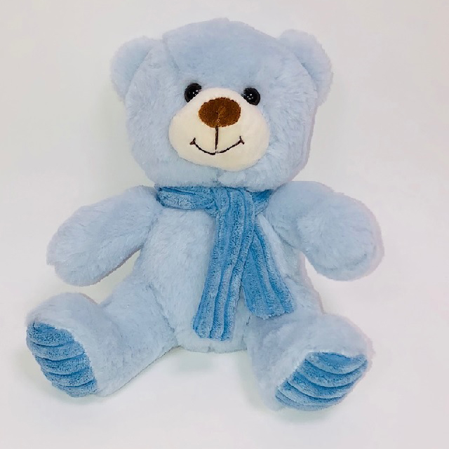Blue Bear with Scarf 24cms